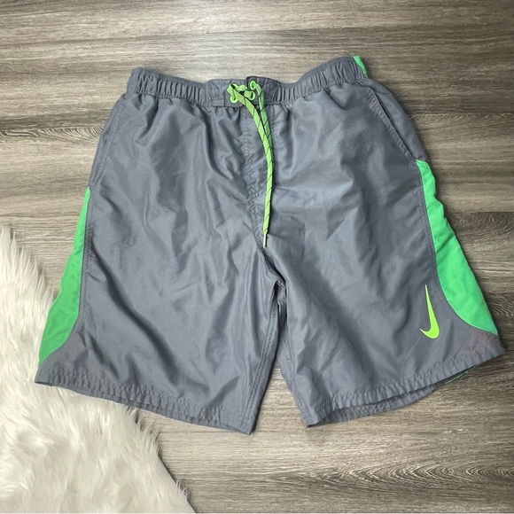 Nike Men's Swim Trunks Large Grat Green - Picture 6 of 6